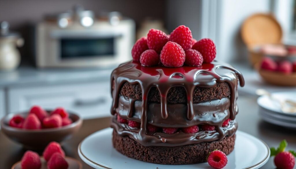 Chocolate Raspberry Cake