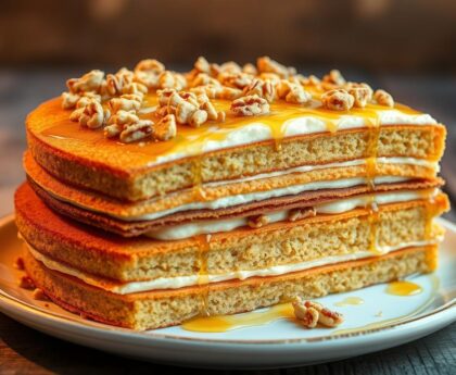 Russian Honey Cake (Medovik)