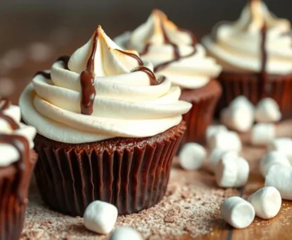 Hot Chocolate Cupcakes