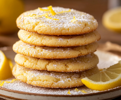 Lemon cookies with cake mix