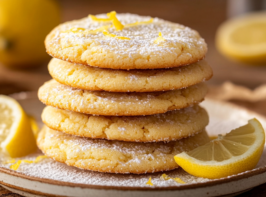 Lemon cookies with cake mix