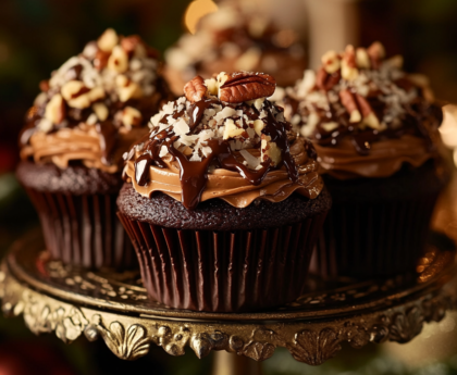 German Chocolate Cupcakes