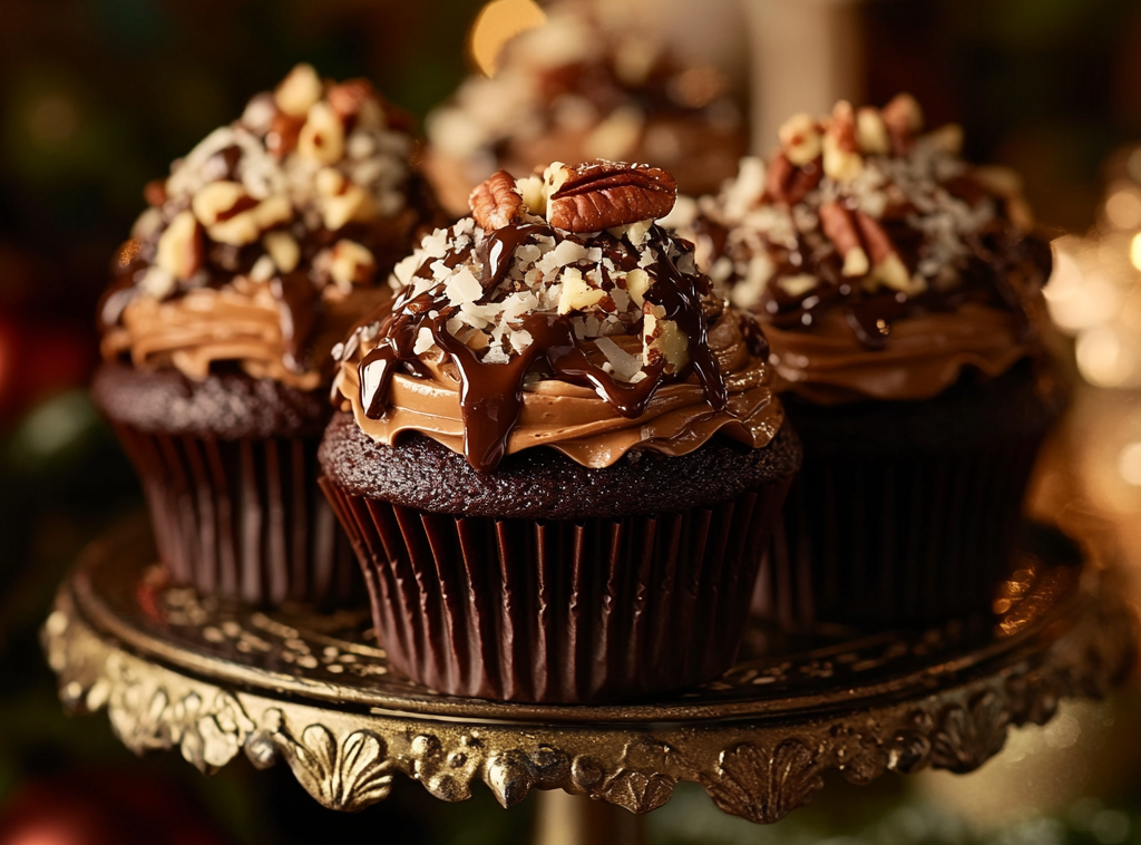 German Chocolate Cupcakes