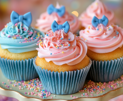 Gender Reveal Cupcakes