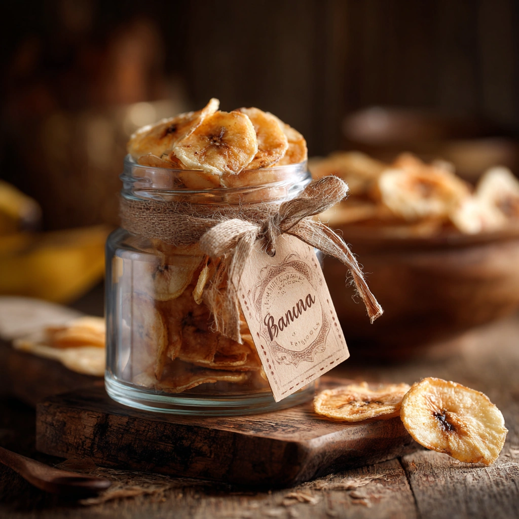 Serving cinnamon banana chips