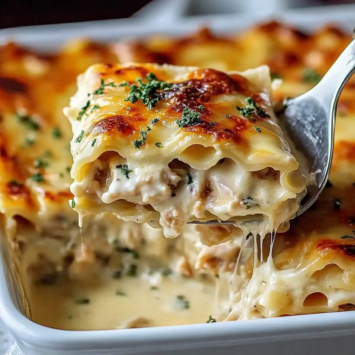 Blackened Chicken Alfredo Lasagna Roll-Ups