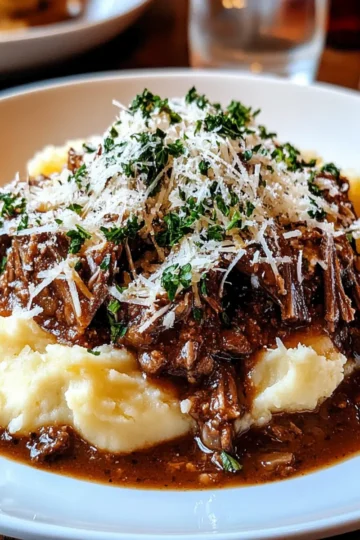 Short Rib Ragu with Parmesan Mashed Potatoes