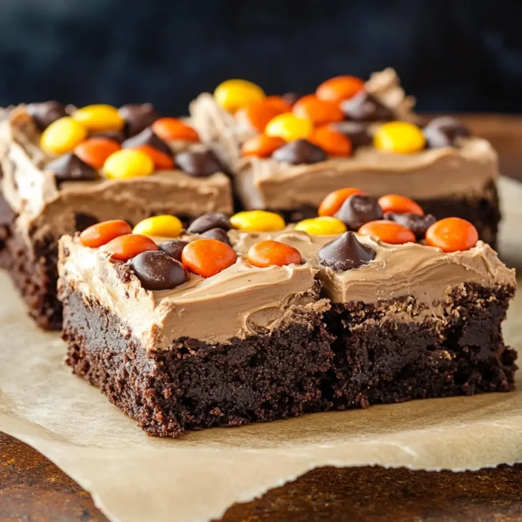 Reese’s Pieces Brownies from Scratch