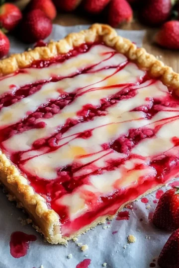 Strawberry Pop Tart Slab Pie