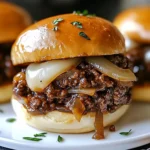 French Onion Beef Sloppy Joes