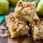 Pear Pie Crumble Bars