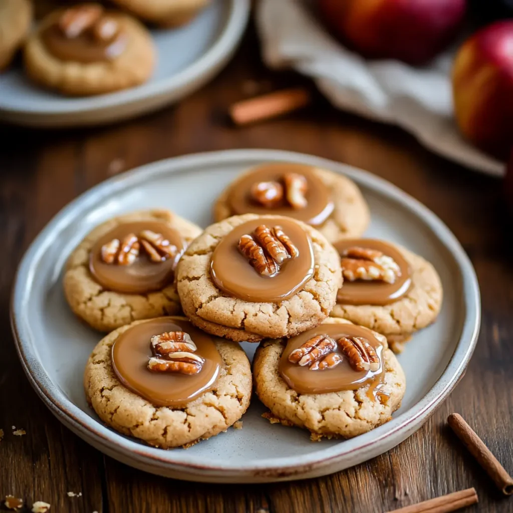 Caramel Apple Cider Cookies