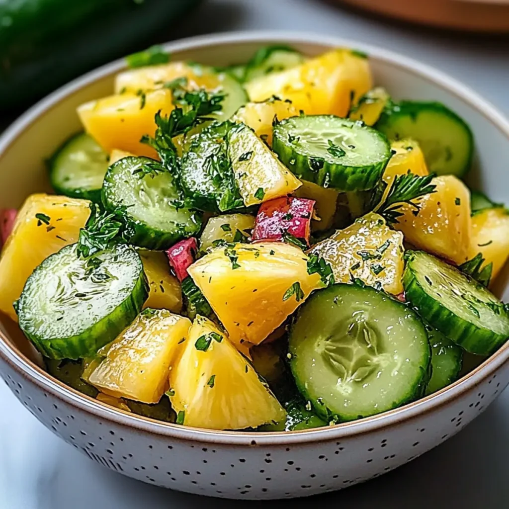 Pineapple Cucumber Salad
