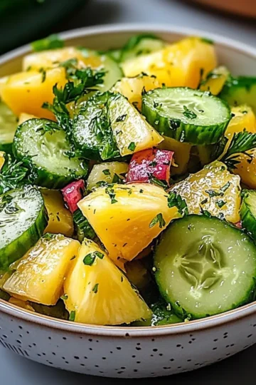 Pineapple Cucumber Salad
