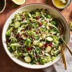 Ultimate Shaved Brussels Sprouts Salad with Lemon Shallot Vinaigrette