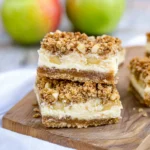 Apple Crisp Cheesecake Bars