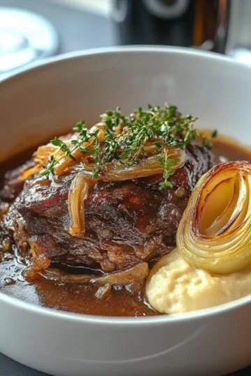 Easy Slow Cooker French Onion Roast