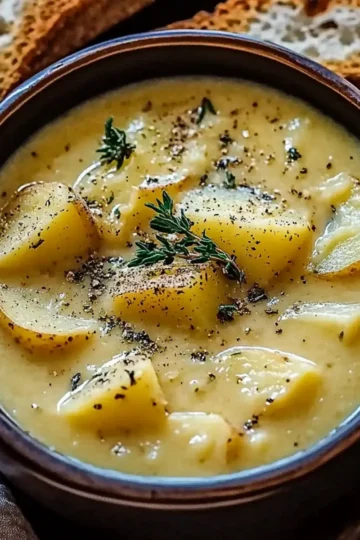Cheddar Garlic Herb Potato Soup | Cozy & Creamy Comfort Food