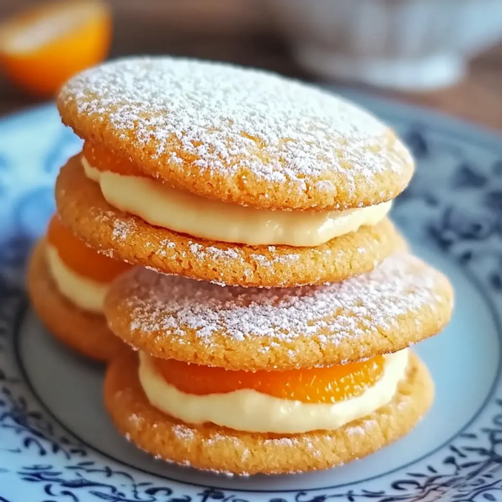 Clementine Cream Cookie Sandwiches - Savory Splash
