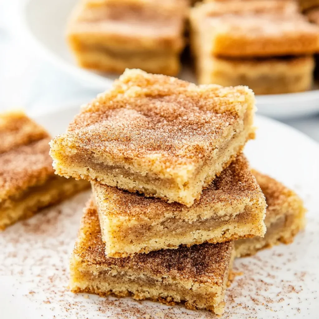 Delicious Snickerdoodle Cookie Bars Easy Family Dessert Recipe