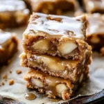 Maple Glazed Apple Blondies
