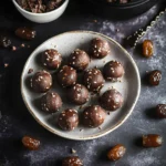 Chocolate Date Balls (Easy 3 Ingredient Recipe)