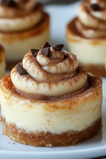 Quick Mini Cinnamon Roll Cheesecakes Homemade