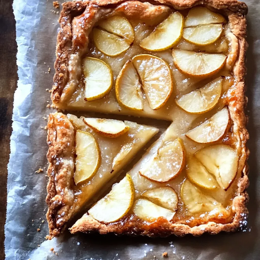 Vanilla and Pear Frangipane Tart