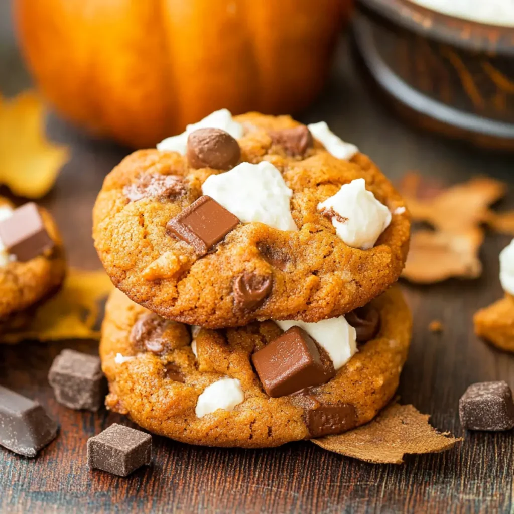 Pumpkin S'mores Cookies