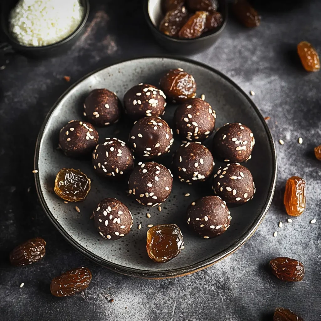 Chocolate Date Balls (Easy 3 Ingredient Recipe)
