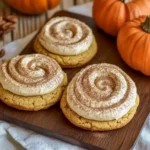 Soft Pumpkin Cookies with Cinnamon Frosting