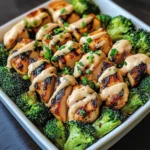 Grilled Chicken & Broccoli Bowls With Creamy Garlic Sauce | Quick & Healthy Dinner