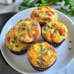 Keto Sausage Egg & Cheese Muffins