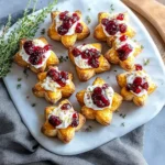 Mini Loaded Sweet Potatoes with Cranberry Drizzle