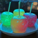 Glow in the Dark Jolly Rancher Candy Apples - Savory Splash