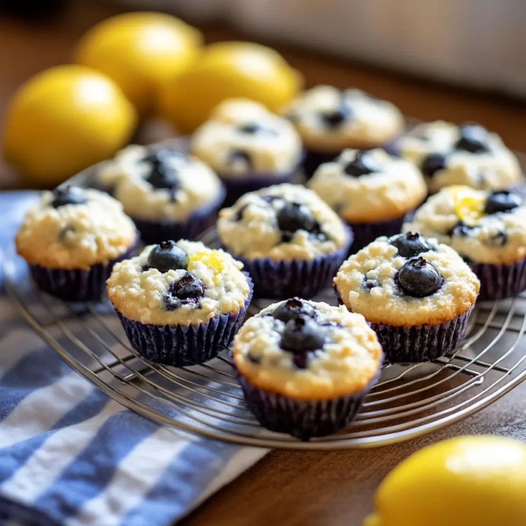 Lemon Blueberry Cottage Cheese Protein Bites