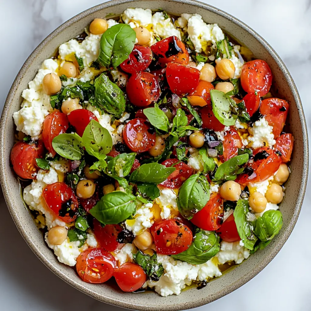 Cottage Cheese and Chickpea Salad