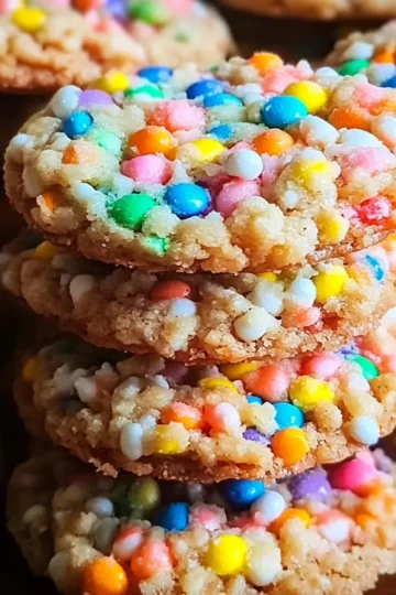 Fruity Pebbles Cookie Sandwiches - Savory Splash