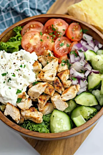 Chicken Mediterranean Bowl (Keto | Gluten Free)