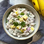 High Protein Cottage Cheese Chicken Salad with Banana Peppers