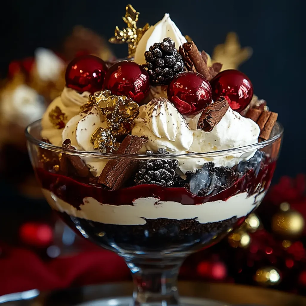 Christmas Black Forest Trifle – A Layered Dessert for the Holidays