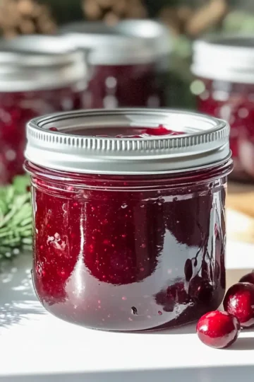 Sweet Christmas Cranberry Jam
