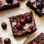 Roasted Cherry Brownies