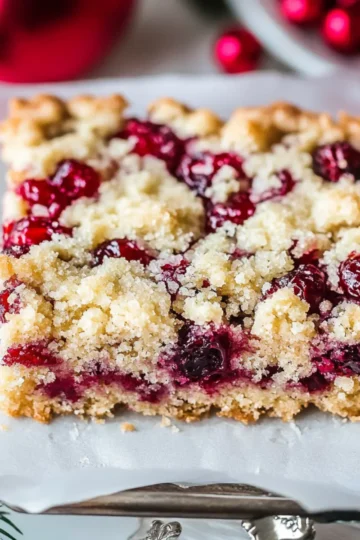 Moist Christmas Cranberry Bars