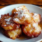 Baked Apple Fritters with Glaze