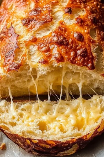 Easy No-Knead Cheese Bread: Ultimate Comfort