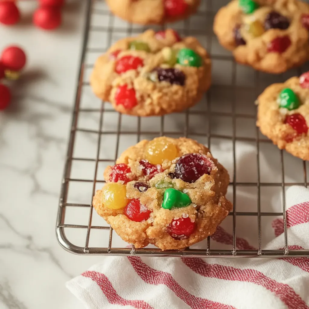 Easy Christmas Fruitcake Cookies Recipe