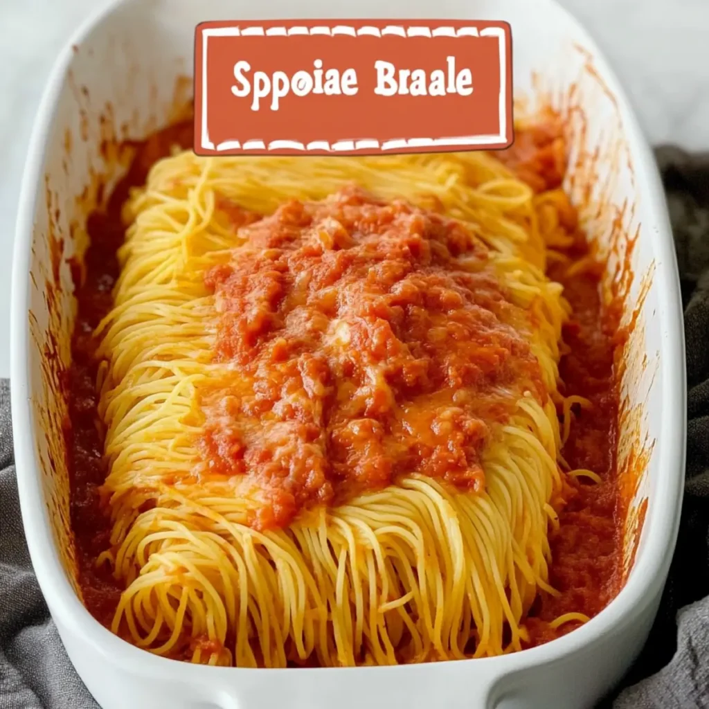 Oven Baked Spaghetti